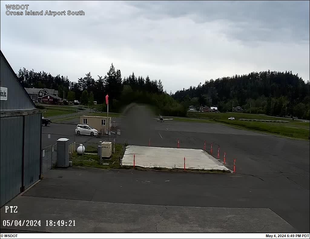 Orcas Island Airport south view web cam