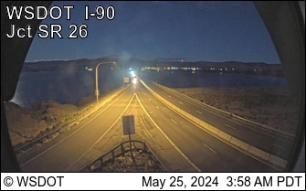Traffic Cam I-90 at MP 138: Vantage Br. (View West)