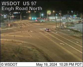 Traffic Cam US 97 at MP 292: Engh Rd (View North)
