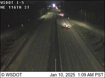 WSDOT - I-5 at MP 202.4: 116th St NE - Seattle Washington Cameras