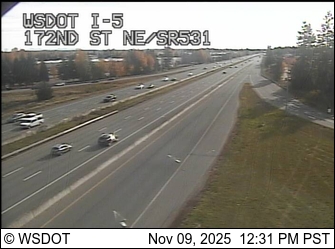 Wsdot I 5 At Mp 206 Sr 531 Interchange Seattle Washington Cameras