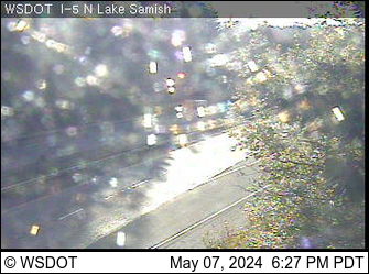 DOT webcam view of Lake Sammish Bellingham park and ride