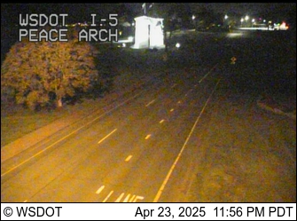 Traffic Cam I-5 at MP 276.5: Peace Arch