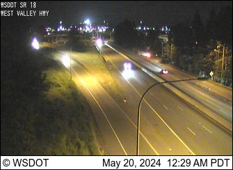 Traffic Cam SR 18 at MP 2.5: West Valley Hwy