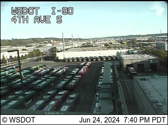 Traffic Cam I-90 at MP 2: 4th Ave S, EB