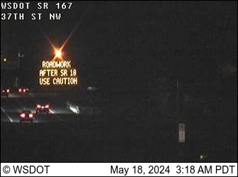 Traffic Cam SR 167 at MP 17.1: 37th St NW