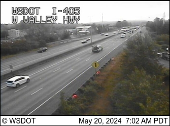Traffic Cam I-405 at MP 0.8: West Valley Hwy (SR 181)