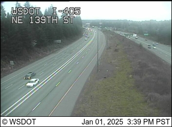 I-405 at MP 21.3: NE 139th St