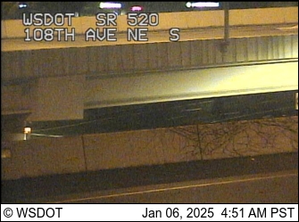 SR 520 at MP 6.2: 108th ave NE, SB