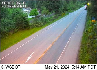 Traffic Cam SR 3 at MP 54.7: Pioneer Hill Rd Looking North