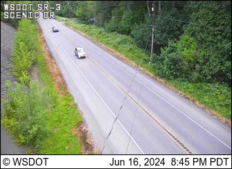 Traffic Cam SR 3 at MP 57.8: Scenic Dr Looking South