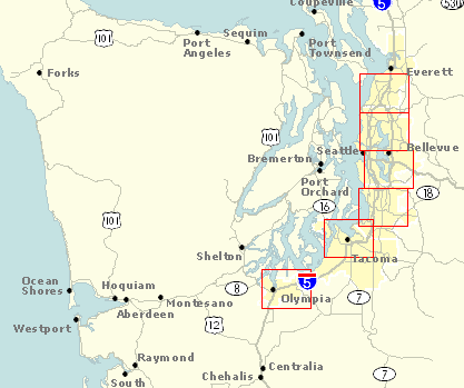 Map Of Western Washington Wsdot - Washington Road Temperatures - Western Washington