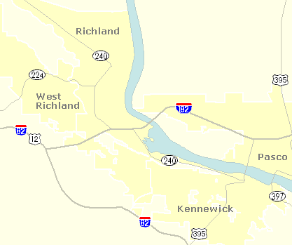 Tri Cities Washington Map Wsdot - Washington Road Temperatures - Tri-Cities Washington