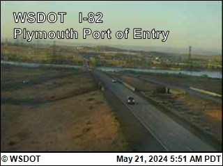 Traffic Cam I-82 at MP 130.5: Plymouth Port of Entry