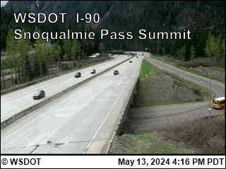 Current photo of I90 over Snoqualmie Pass