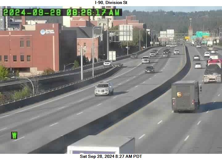 WSDOT I90 at MP 282.2 Division 1 Spokane Washington Cameras