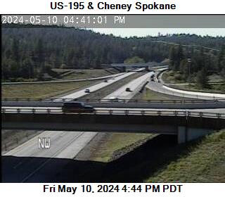 Traffic Cam US 195 at MP 93.8: Cheney Spokane Rd