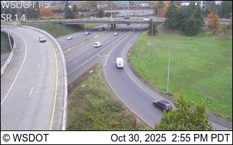 Camera 1267: I-5 at MP 0.5: SR 14 Interchange