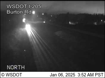 I-205 at MP 29.7: Burton Rd