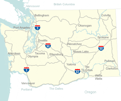 Washington Dot Traffic Map WSDOT   Washington State Travel Alerts