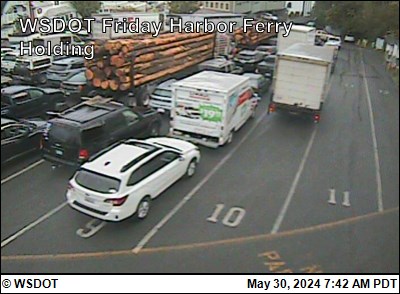 Traffic Cam WSF Friday Harbor Ferry Holding