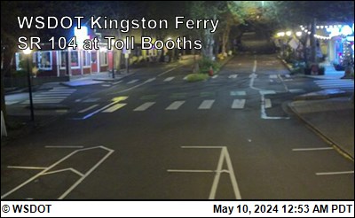 Traffic Cam WSF Kingston SR 104 at Toll Booths